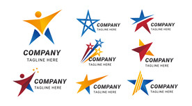 五角星企业logo图片