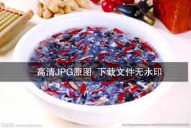 红枣黑米羹