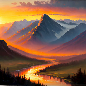 油画风景