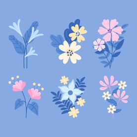 卡通花朵