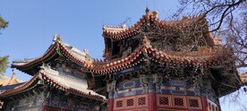 北京万寿寺中式古建筑