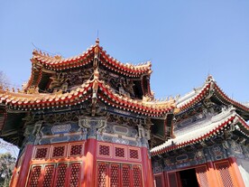 北京万寿寺中式古建筑