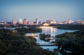 湖景 城市 中心公园