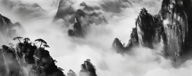 墨水山水画