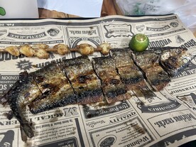 烤秋刀鱼