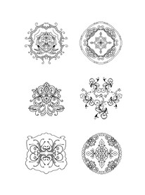 欧式花纹