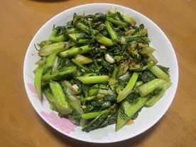 爆炒白菜苔花
