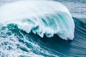 波涛波浪特写