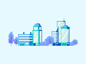 城市大楼插画
