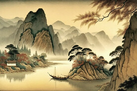 国画山水画