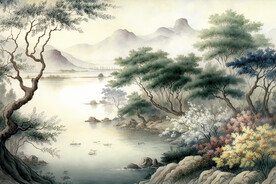 国画山水画