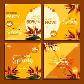 秋天夕阳背景 秋季促销广告