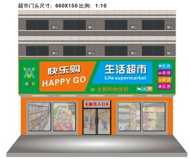 超市门头