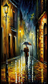 雨夜街道