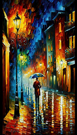 雨夜街道