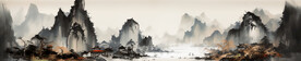 水墨工笔山水画