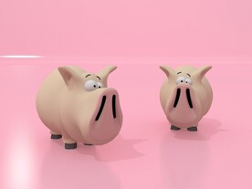 C4D模型小猪存钱罐