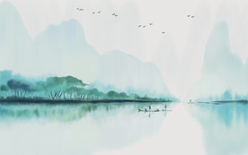 水墨 山水画