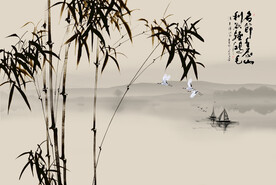 古风背景 竹子