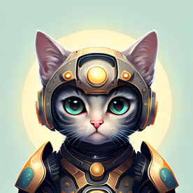 猫卡通插画
