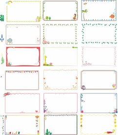 现代简约边框小素材