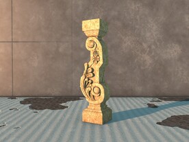 C4D模型罗马石柱