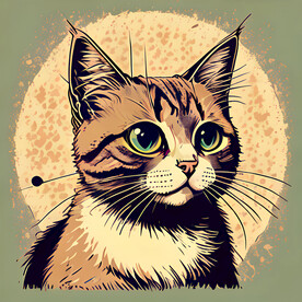 猫插画