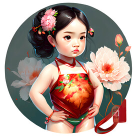 小姑娘插画