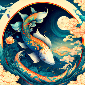 鲤鱼插画
