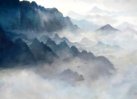 水墨山水背景