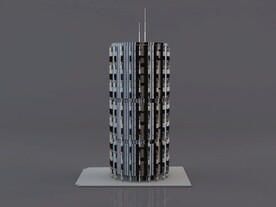 C4D模型建筑物