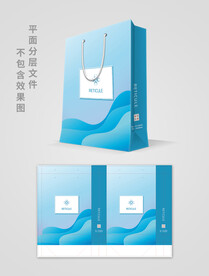 蓝色手提袋