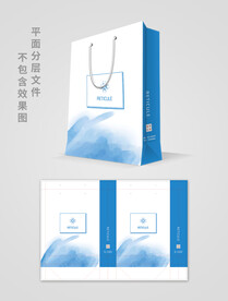 蓝色手提袋