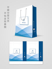 蓝色手提袋