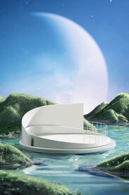 电商产品场景3D海报背景