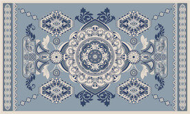 复古民族风地毯花纹