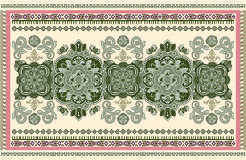 复古民族风地毯花纹