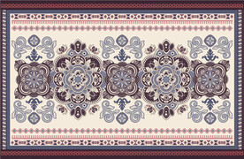 复古民族风地毯花纹