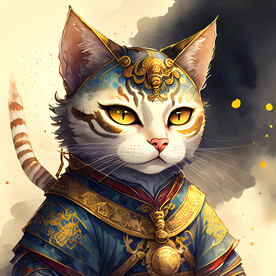 猫仙侠插画