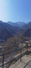 蓝天 大山 远景  贺兰山