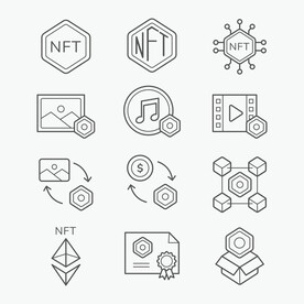 nft 概念矢量图片