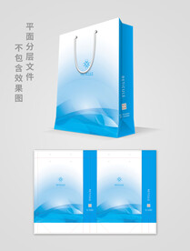蓝色手提袋