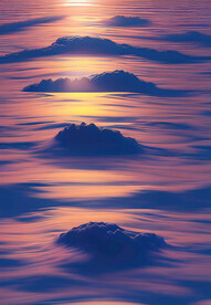 抽象夕阳云朵