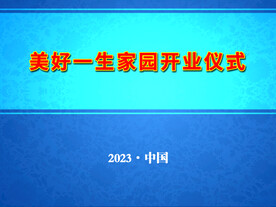 青花底纹海报