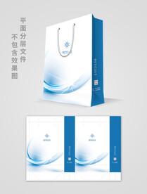 蓝色手提袋