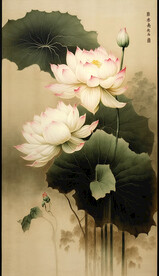 荷花图
