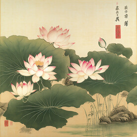荷花图
