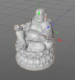 C4D模型佛像