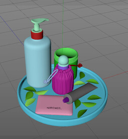 C4D模型 洗发水 