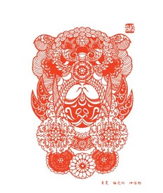 京剧脸谱剪纸
